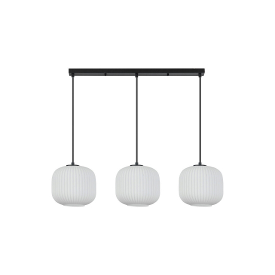 Imagine PENDUL LINIAR S009S-3H-1xE27-OPAL-NEGRU