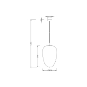 Imagine PENDUL S011R-1H-1xE27 OPAL STICLA CONIC