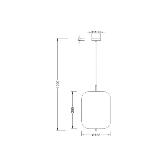 Imagine PENDUL S011R-1H-1xE14 OPAL STICLA CILINDRU