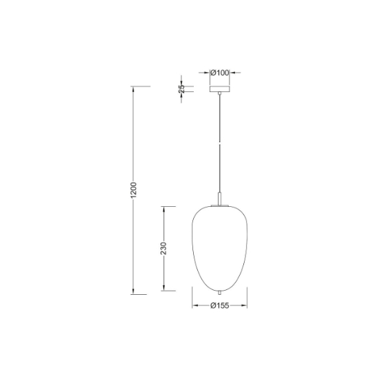 Imagine PENDUL S011R-1H-1xE14 OPAL STICLA CONIC