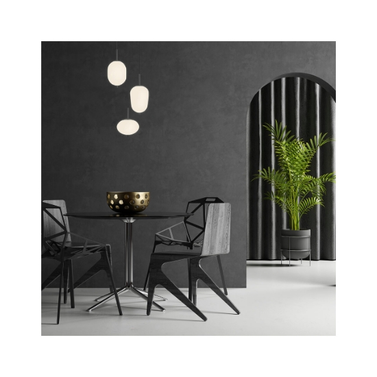 Imagine PENDUL TRIUNGHI S011R-3H-3xE14 OPAL STICLA MIXT