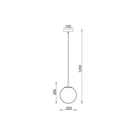 Imagine PENDUL S013R-1H-1xE27-OPAL STICLA
