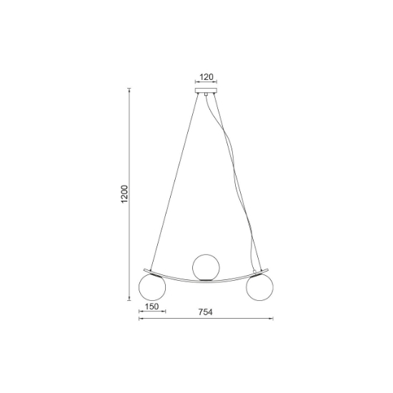 Imagine PENDUL S013R-3H-3xG9-OPAL STICLA