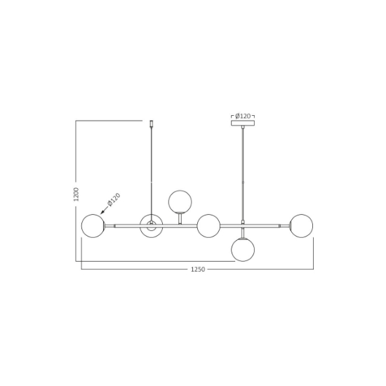 Imagine PENDUL S011S-1H-6xG9-STICLA