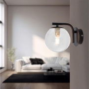 Imagine LAMPA DE PERETE S011W-1H-1xG9-TRANSPARENT STICLA BRAYTRON