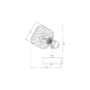 Imagine LAMPA DE PERETE W001C-1H-1xE14-WDN