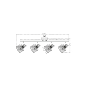 Imagine LAMPA DE PERETE W001C-4H-4xE14-WDN
