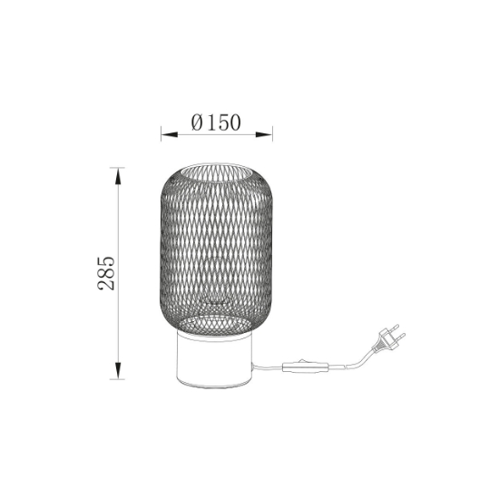 Imagine LAMPA DE PERETE W001T-1H-1xE27-WDN