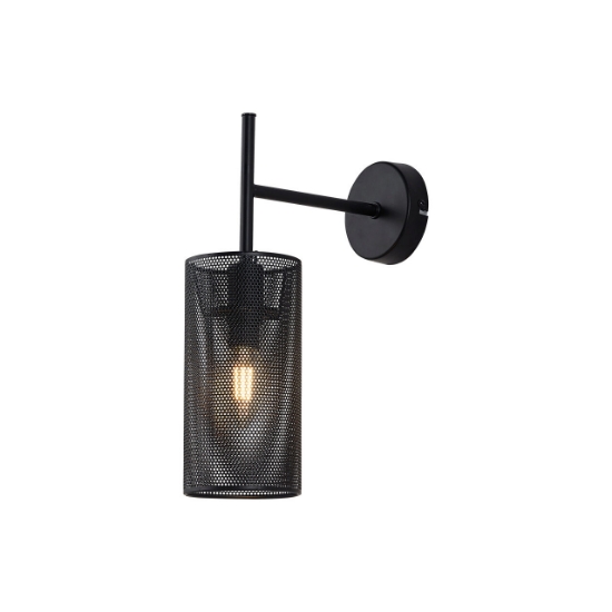 Imagine LAMPA DE PERETE W002W-1H-1xE14-NEGRU WIRING
