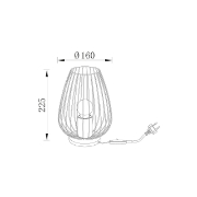 Imagine LAMPA DE PERETE W005T-1H-1xE27-NEGRU