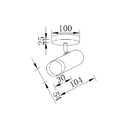 Imagine LAMPA DE PERETE G002C-1H-1xGU10-AURIU-NEGRU