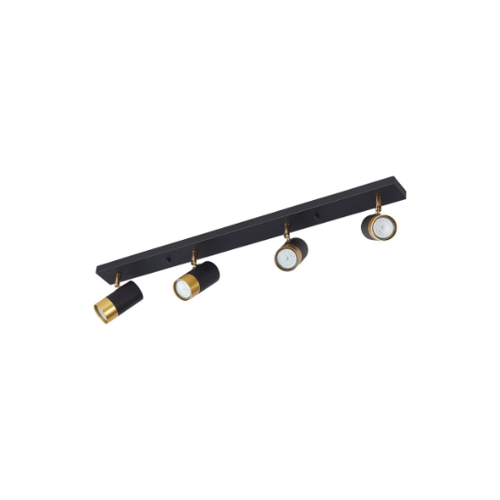 Imagine LAMPA DE PERETE G002C-4H-4xGU10-AURIU-NEGRU