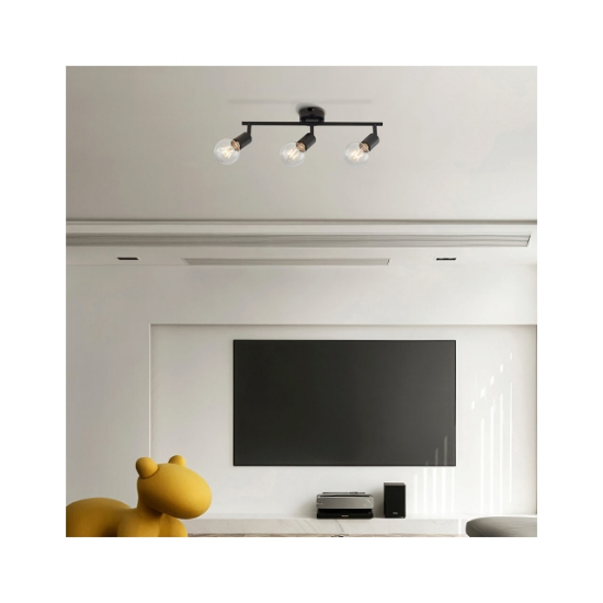 Imagine LAMPA DE PERETE G003C-3H-3xE27-NEGRU