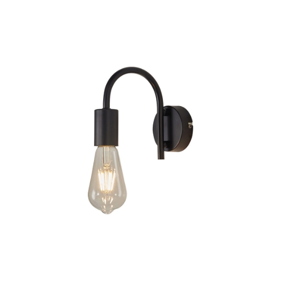 Imagine LAMPA DE PERETE G003W-1H-1xE27-NEGRU