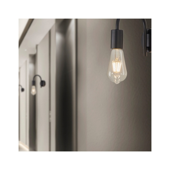 Imagine LAMPA DE PERETE G003W-1H-1xE27-NEGRU
