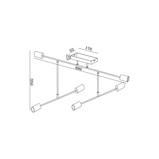 Imagine LAMPA DE PERETE G004C-6H-6xE27