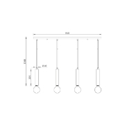 Imagine PENDUL G005S-4H-4xE27 AURIU