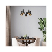 Imagine PENDUL P001C-5H-3xE27-NEGRU