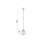 Imagine PENDUL P002R-1H-1xE27-CPR