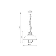 Imagine PENDUL P006R-1H-1xE27-CPR