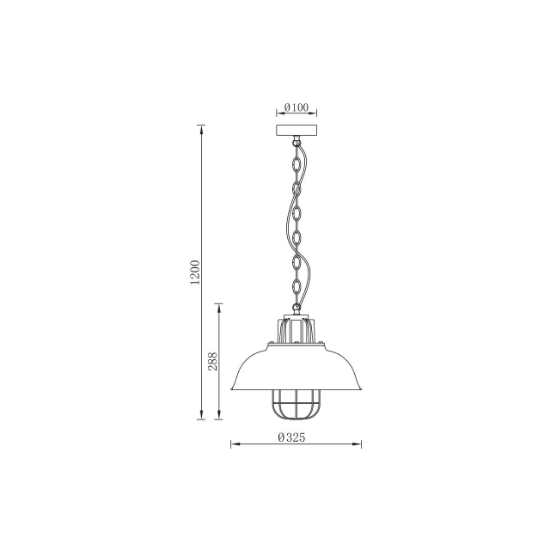 Imagine PENDUL P006R-1H-1xE27-CPR