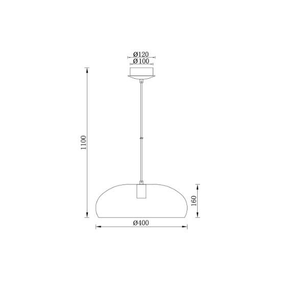 Imagine PENDUL P007R-1H-1xE27-ALB