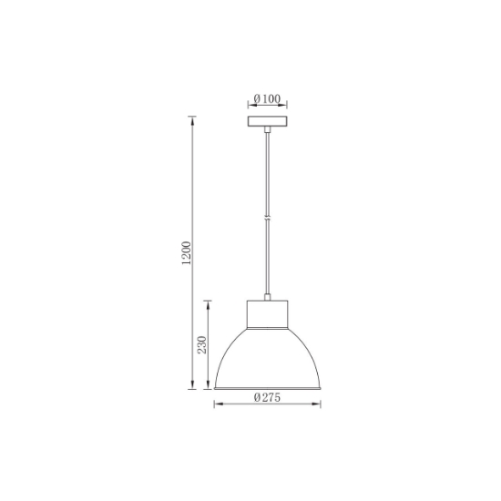 Imagine PENDUL P008R-1H-1xE27 GRI