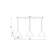 Imagine PENDUL P010S-3H-3xE27-AURIU