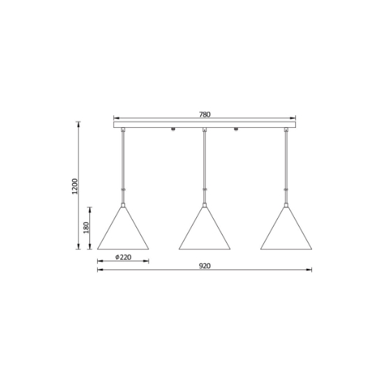 Imagine PENDUL P010S-3H-3xE27-AURIU