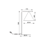 Imagine LAMPA BUROU P010T-1H-1xE27-AURIU