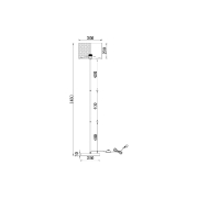 Imagine LAMPADAR F001T-1H-1xE27-NEGRU