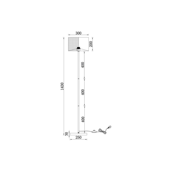 Imagine LAMPADAR F001T-1H-1xE27-NEGRU