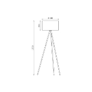 Imagine LAMPADAR MARE F003T-1H-1xE27-ALB