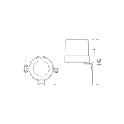 Imagine FOTOCELULA 25A 3000W 220-240V <5-100LUX IP44 PS02