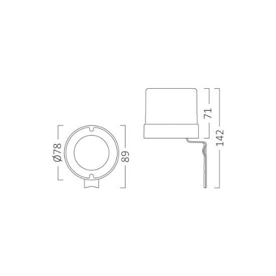 Imagine FOTOCELULA 25A 3000W 220-240V <5-100LUX IP44 PS02