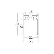 Imagine SINA MAGNETIC PT, 1M/BUC, NEGRU, LATA SR03