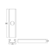 Imagine CABLU SUSTINERE  PT SINE MAGNET ULTRASLIM BY41, NEGRU
