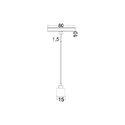 Imagine CABLU SUSTINERE PT SINE MAGNET BY41, NEGRU