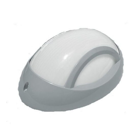 Imagine PLAFONIERA 1xE27 MAX60W GRI, OPAL IP54 NEMLI