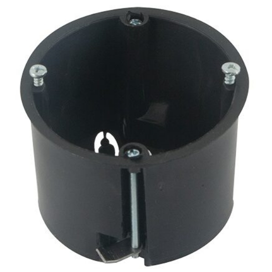 Imagine DOZA ROTUNDA RIGIPS SIMPLA NEAGRA IP20