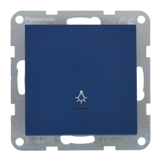 Imagine MECANISM INTRERUPATOR SCARA cu LED cu REVENIRE QC KARRE PLUS 55 SOFT TOUCH OCEAN