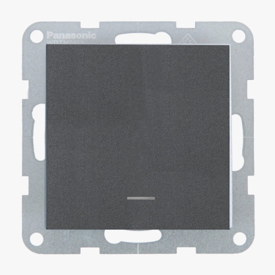Imagine INTRERUPATOR CU LED CU TERMINAL NEUTRU ON-ON MEC. QC KARRE PLUS 55 FUMURIU