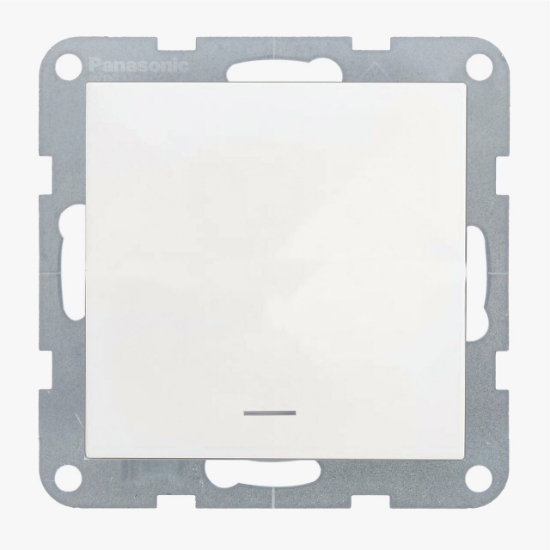 Imagine MECANISM INTRERUPATOR CU LED CU TERMINAL NEUTRU ON-ON QC KARRE PLUS 55 ALB