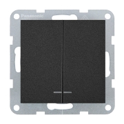Imagine MECANISM COMUTATOR CU LED QC KARRE PLUS 55 NEGRU