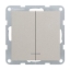 Imagine MECANISM COMUTATOR CU LED QC KARRE PLUS 55 BRONZ