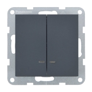 Imagine MECANISM COMUTATOR CU LED QC KARRE PLUS 55  SOFT TOUCH NIGHT