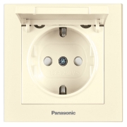 Imagine MECANISM PRIZA SCHUKO cu CAPAC PROT. COP QC KARRE PLUS 55 BEJ