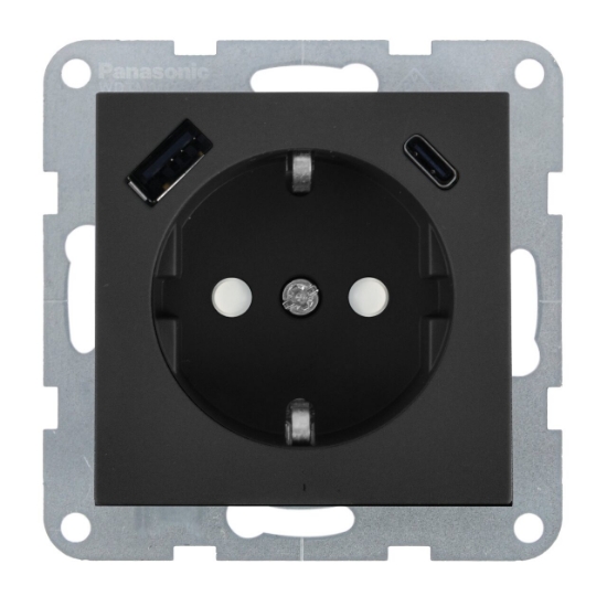 Imagine MECANISM PRIZA SCHUKO PROT. COP + USB TIP (A+C) QC KARRE PLUS 55 FUMURIU