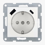 Imagine MECANISM PRIZA SCHUKO PROT. COP + USB TIP (A+C) QC KARRE PLUS 55 ALB