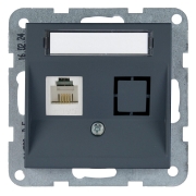 Imagine PRIZA TELEFON CAT3 cu ETICHETA MEC. KARRE PLUS 55 SOFT TOUCH NIGHT